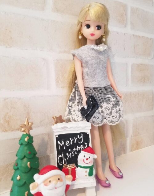 クリスマス バージョン リカちゃん人形 お洋服 ハンドメイド 2108